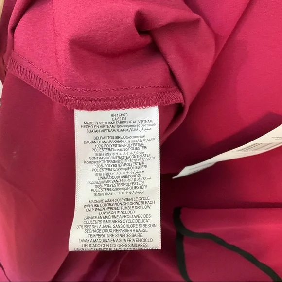 BCBG Dress BCBGeneration Women's Maroon V-neck Ruffle Tent/Shift Dress S… - Picture 13 of 15